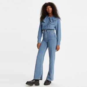 LEVI'S x GANNI Denim Slit Loose Jeans